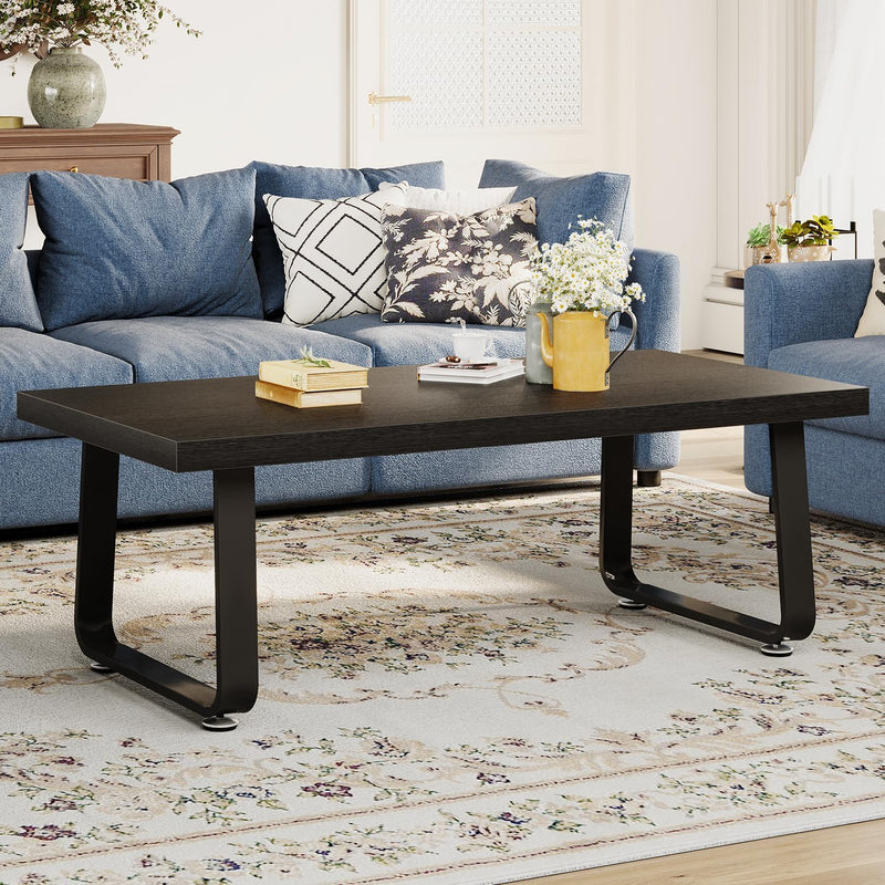Rustic Coffee Table 60dx120wx46.5h Cm Industrial Wooden