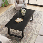 Rustic Coffee Table 60dx120wx46.5h Cm Industrial Wooden