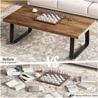 Rustic Coffee Table 60dx120wx46.5h Cm Industrial Wooden