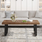 Rustic Coffee Table 60dx120wx46.5h Cm Industrial Wooden