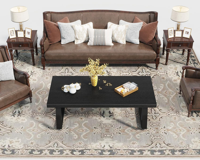 Rustic Coffee Table 60dx120wx46.5h Cm Industrial Wooden