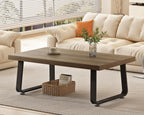Rustic Coffee Table 60dx120wx46.5h Cm Industrial Wooden