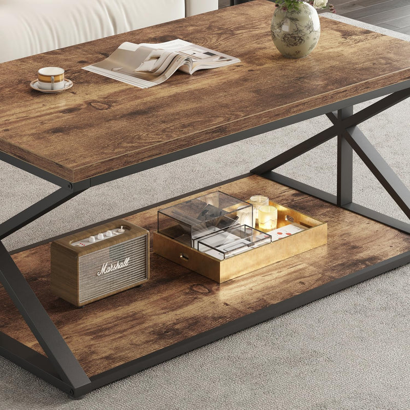 Rustic Coffee Table Farmhouse Tables for Living Room