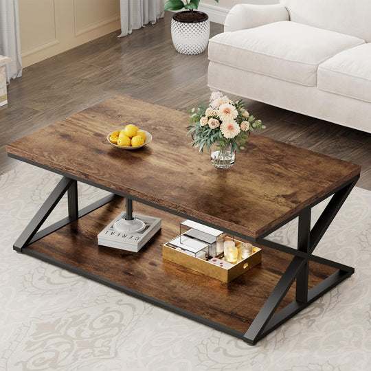 Rustic Coffee Table Farmhouse Tables for Living Room