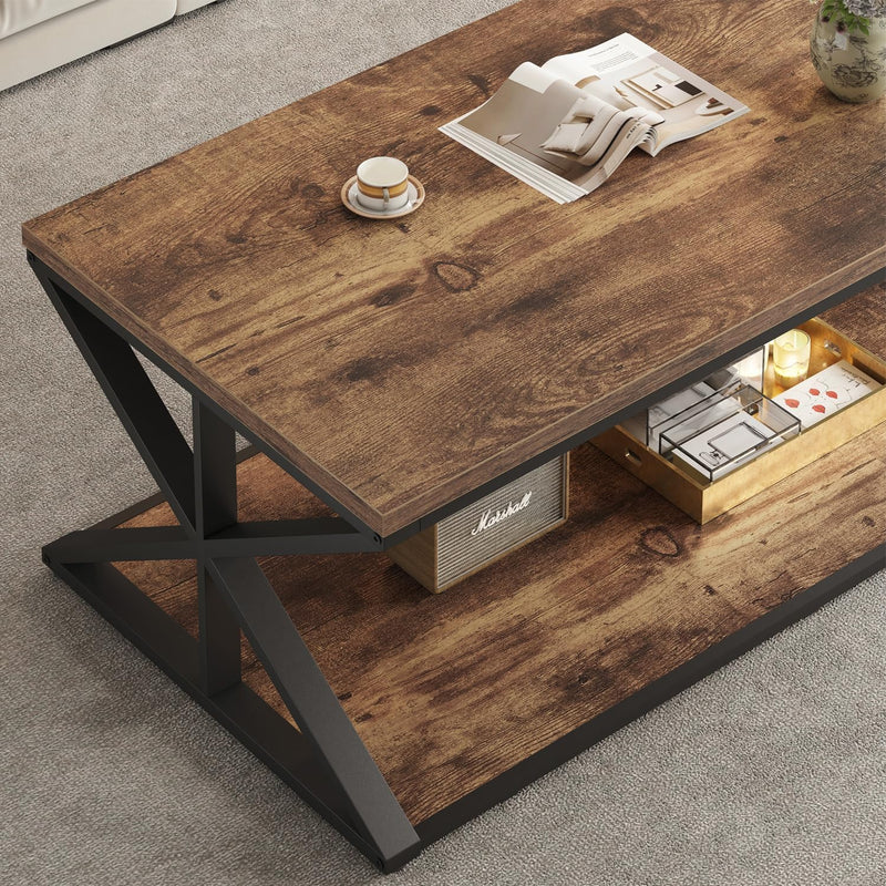 Rustic Coffee Table Farmhouse Tables for Living Room