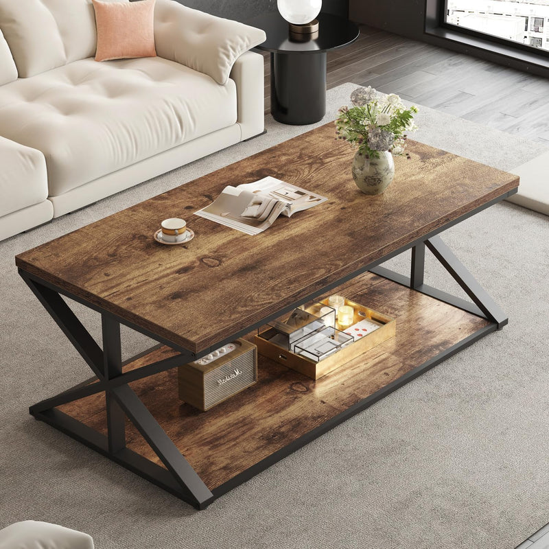 Rustic Coffee Table Farmhouse Tables for Living Room