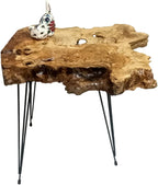 Rustic Coffee Table Natural Live Edges Nesting L