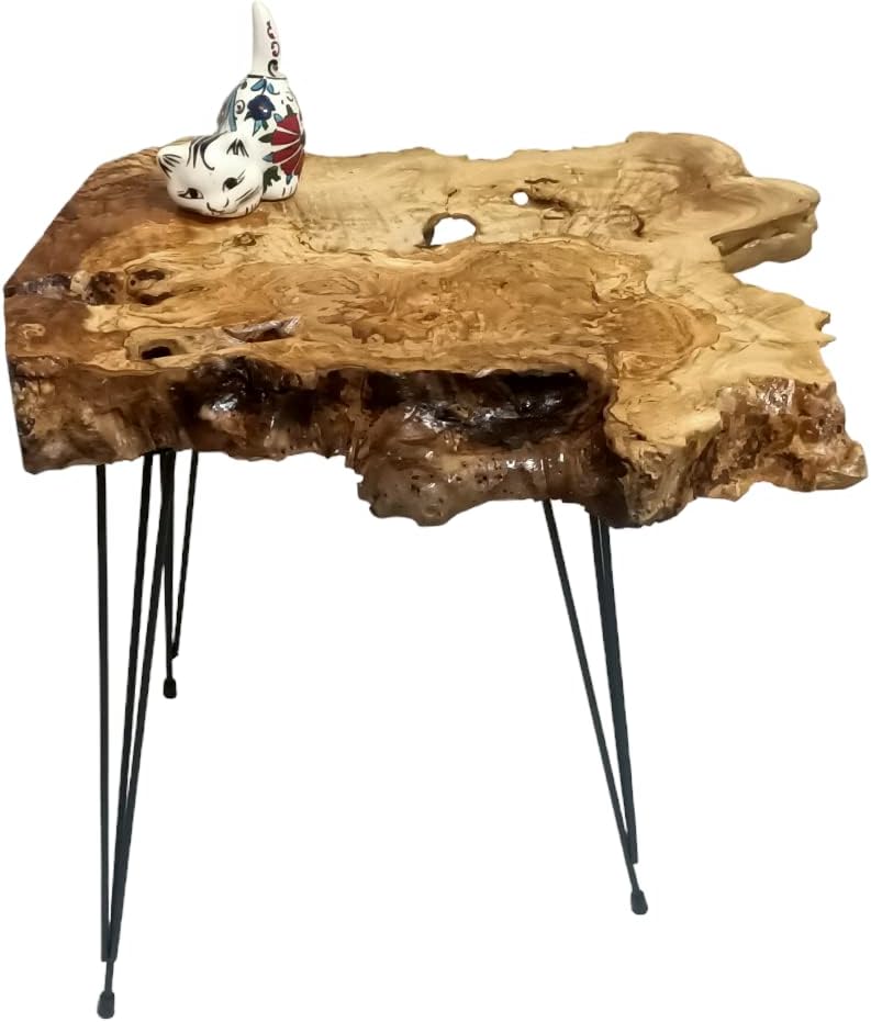 Rustic Coffee Table Natural Live Edges Nesting L