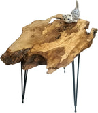 Rustic Coffee Table Natural Live Edges Nesting L
