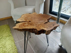Rustic Coffee Table Natural Live Edges Nesting L
