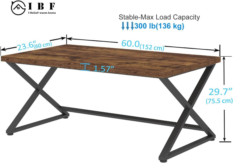 Rustic Computer Desk Home Office Work Study Writing