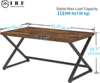 Rustic Computer Desk Farmhouse Home Office Industrial Wood
