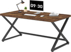 Rustic Computer Desk Farmhouse Home Office Industrial Wood