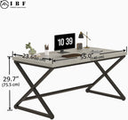 Rustic Computer Desk Farmhouse Home Office Industrial Wood