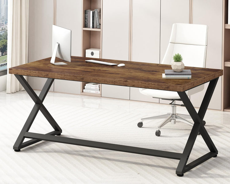 Rustic Computer Desk Home Office Work Study Writing