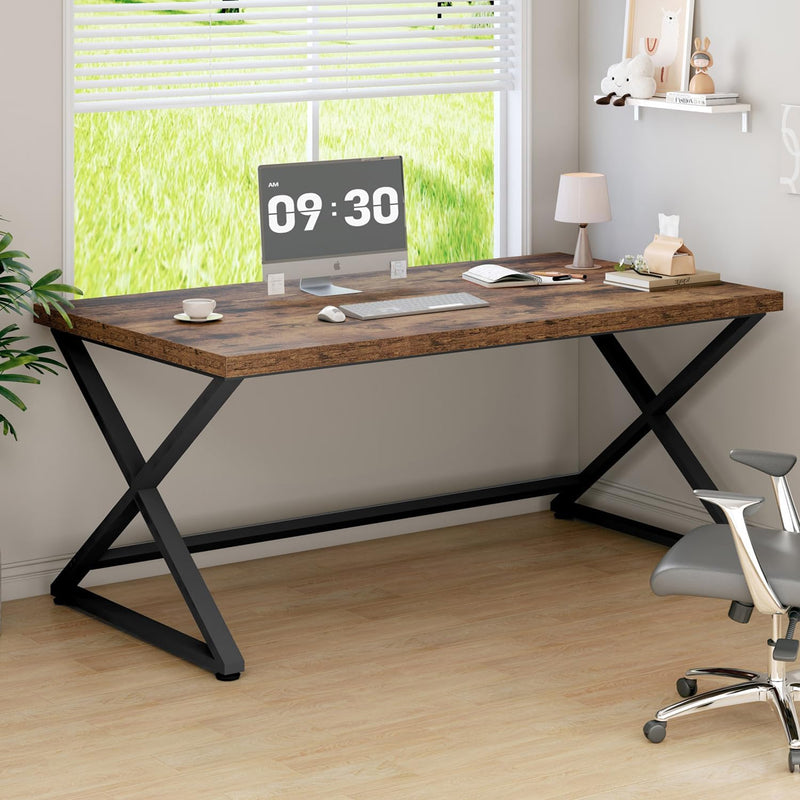 Rustic Computer Desk Home Office Work Study Writing