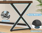 Rustic Computer Desk Home Office Work Study Writing