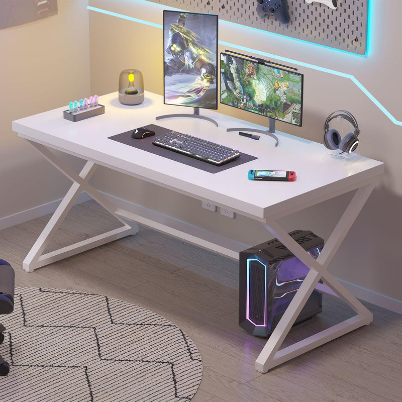 Rustic Computer Desk Farmhouse Home Office Industrial Wood
