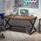 Rustic Computer Desk Farmhouse Home Office Industrial Wood