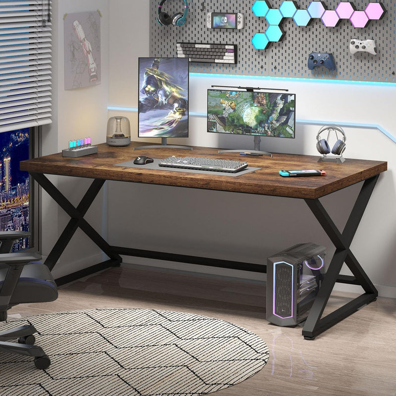 Rustic Computer Desk Home Office Work Study Writing