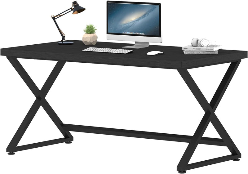 Rustic Computer Desk Farmhouse Home Office Industrial Wood