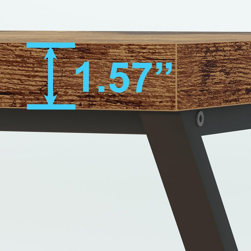 Rustic Computer Desk Farmhouse Home Office Industrial Wood