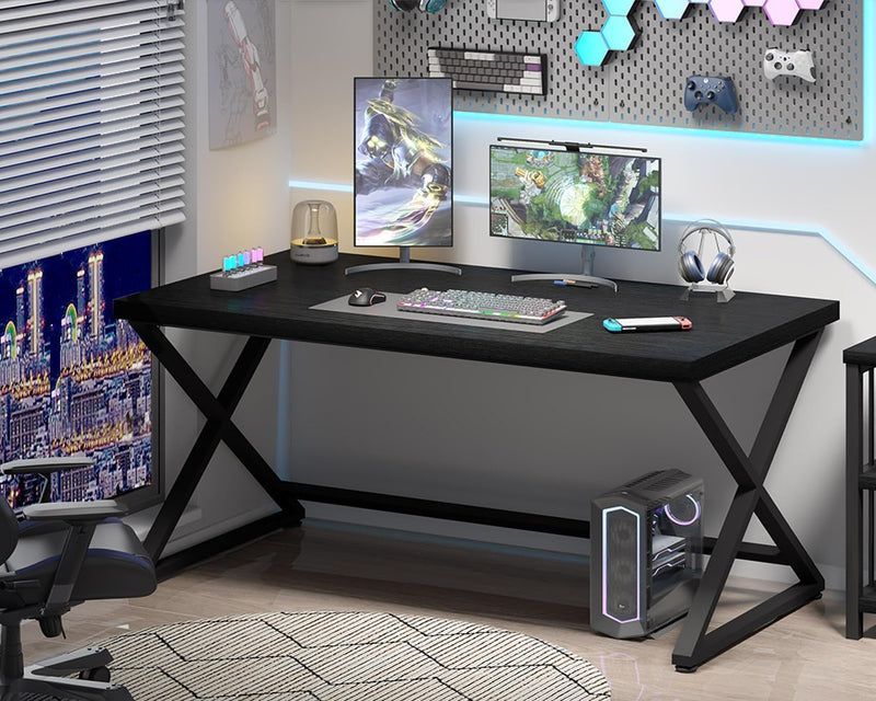 Rustic Computer Desk Farmhouse Home Office Industrial Wood