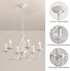 Rustic Pendant Chandelier French Country Vintage 6 Lights