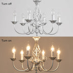 Rustic Pendant Chandelier French Country Vintage 6 Lights