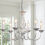 Rustic Pendant Chandelier French Country Vintage 6 Lights