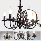 Rustic Pendant Chandelier French Country Vintage 6 Lights