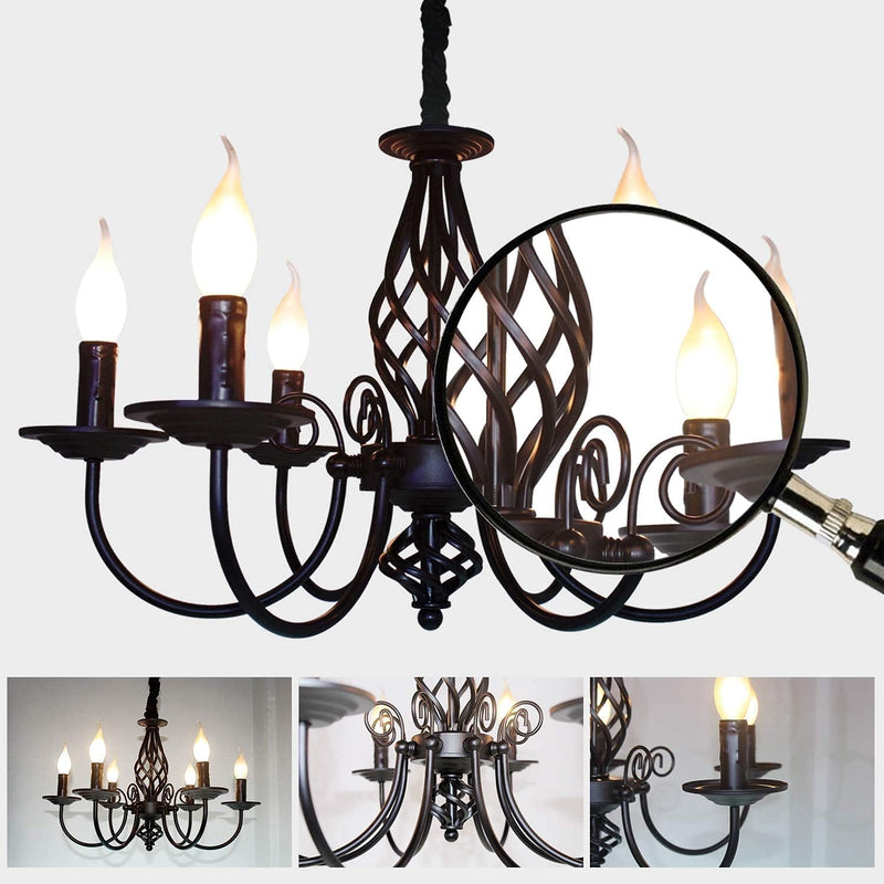 Rustic Pendant Chandelier French Country Vintage 6 Lights