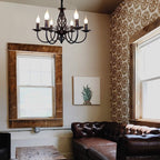Rustic Pendant Chandelier French Country Vintage 6 Lights