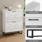 Rustic Shoe Cabinet 80CM Width for Hallway Shoes