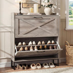 Rustic Shoe Cabinet 80CM Width for Hallway Shoes