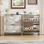 Rustic Shoe Cabinet 80CM Width for Hallway Shoes