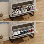 Rustic Shoe Cabinet 80CM Width for Hallway Shoes