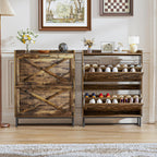 Rustic Shoe Cabinet 80CM Width for Hallway Shoes