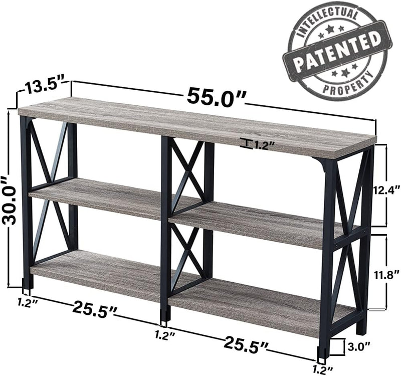 Rustic Sofa Table Farmhouse Console for Living Room