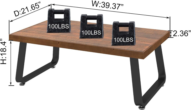 Rustic Wood Coffee Table Real Living Room