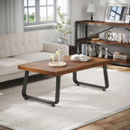 Rustic Wood Coffee Table Real Living Room