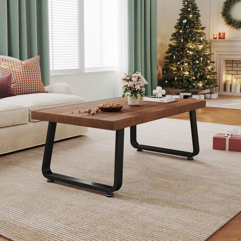 Rustic Wood Coffee Table Real Living Room