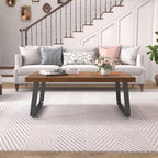Rustic Wood Coffee Table Real Living Room