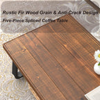 Rustic Wood Coffee Table Real Living Room