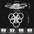 Ruyi Ceiling Lights Living Room 72W 80CM LED