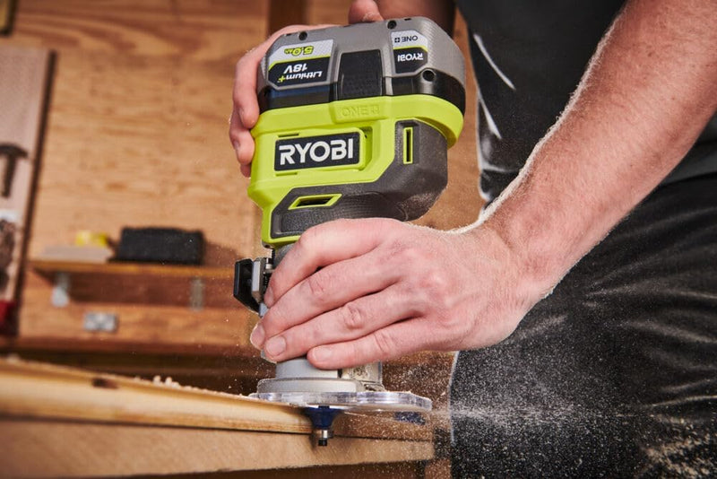 18V One+ Trim Router Hyper Fine Depth Adjustment