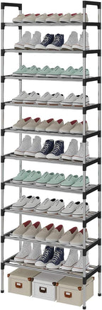 S-538 10 Tiers Adjustable Shoe Storage Tall Rack