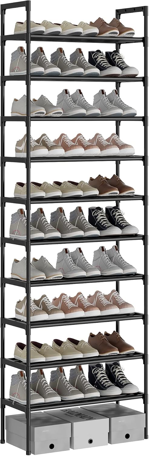S-538 10 Tiers Adjustable Shoe Storage Tall Rack