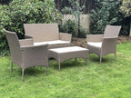 S0009-Br 4 Pieces Garden Furniture Set 1 Table