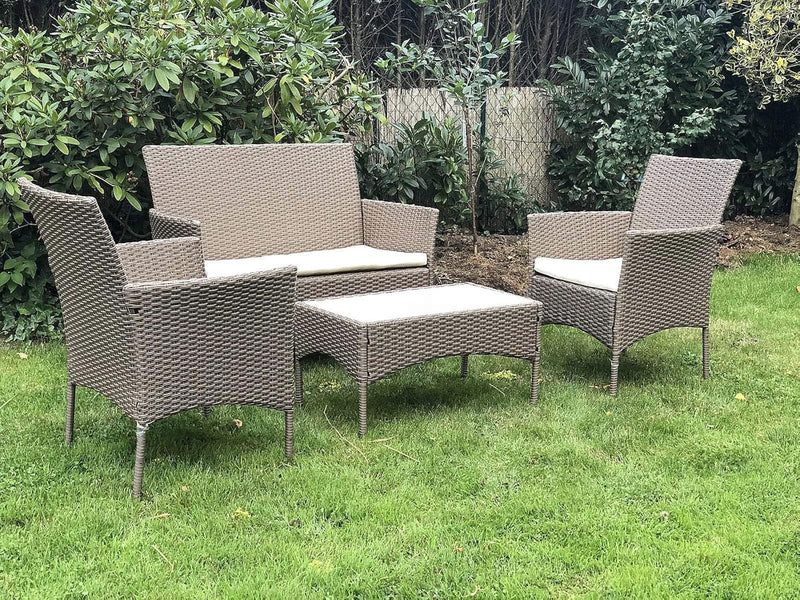 S0009-Br 4 Pieces Garden Furniture Set 1 Table